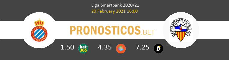 Espanyol vs Sabadell Pronostico (20 Feb 2021) 1