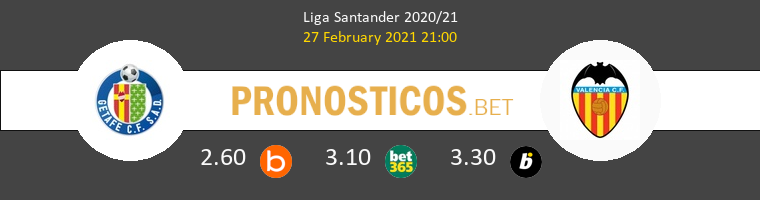 Getafe vs Valencia Pronostico (27 Feb 2021) 1
