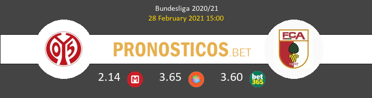 Mainz 05 vs FC Augsburg Pronostico (28 Feb 2021) 1