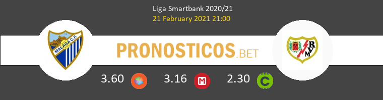Málaga vs Rayo Vallecano Pronostico (21 Feb 2021) 1