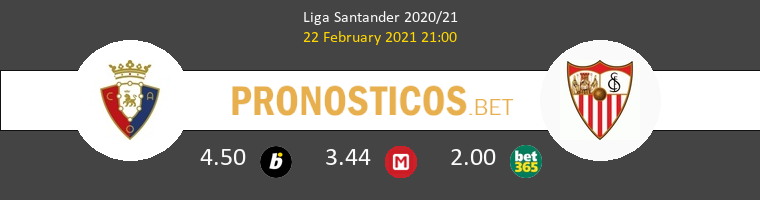 Osasuna vs Sevilla Pronostico (22 Feb 2021) 1