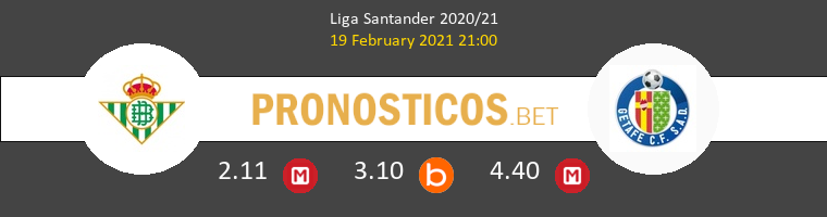 Real Betis vs Getafe Pronostico (19 Feb 2021) 1