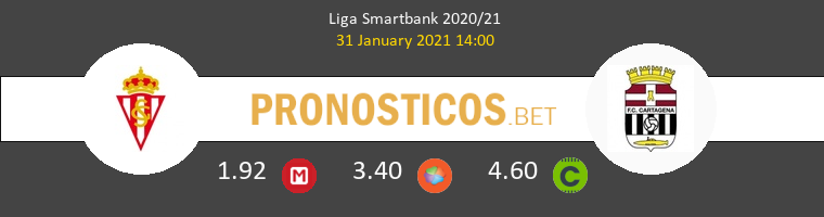 Real Sporting vs F.C. Cartagena Pronostico (31 Ene 2021) 1