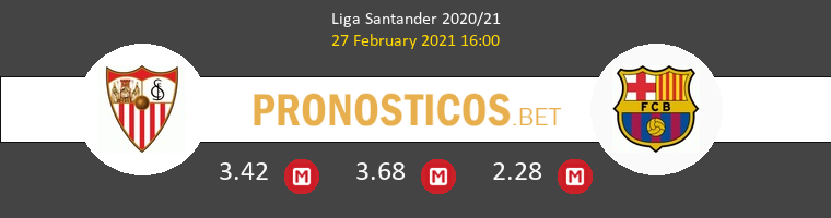 Sevilla vs Barcelona Pronostico (27 Feb 2021) 1