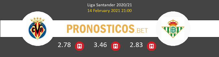 Villarreal vs Real Betis Pronostico (14 Feb 2021) 1
