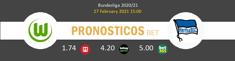 Wolfsburg vs Hertha BSC Pronostico (27 Feb 2021) 1