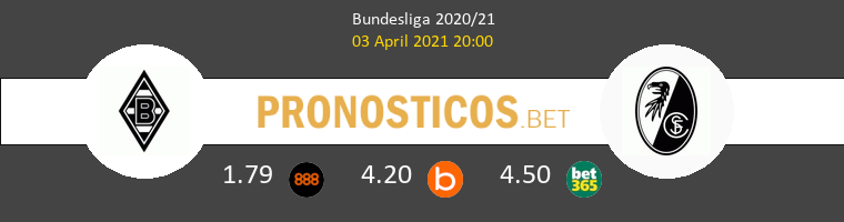 B. Mönchengladbach vs SC Freiburg Pronostico (3 Abr 2021) 1