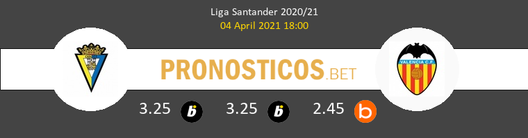 Cádiz vs Valencia Pronostico (4 Abr 2021) 1