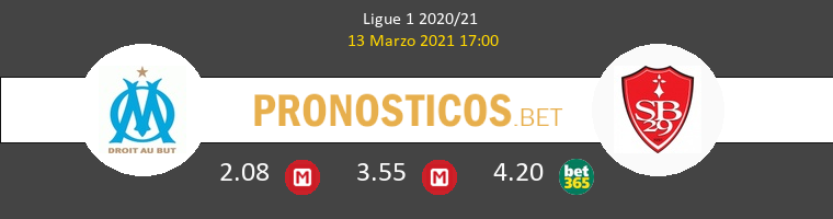 Marsella vs Stade Brestois Pronostico (13 Mar 2021) 1