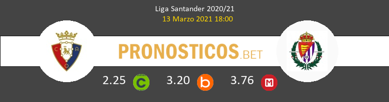 Osasuna vs Real Valladolid Pronostico (13 Mar 2021) 1
