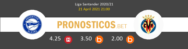 Alavés vs Villarreal Pronostico (21 Abr 2021) 1