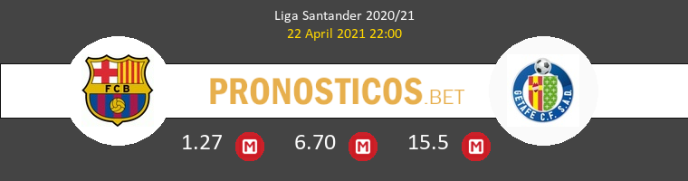 Barcelona vs Getafe Pronostico (22 Abr 2021) 1
