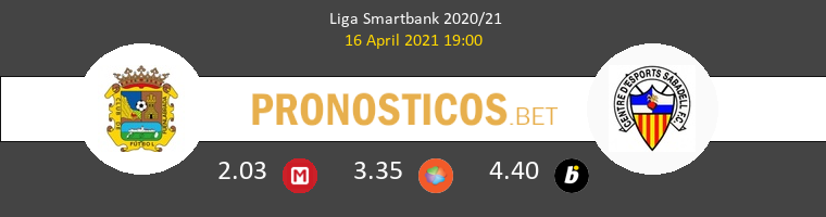 Fuenlabrada vs Sabadell Pronostico (16 Abr 2021) 1