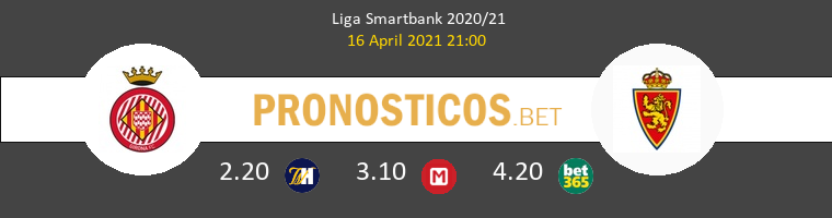 Girona vs Zaragoza Pronostico (16 Abr 2021) 1