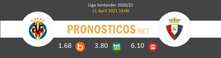 Villarreal vs Osasuna Pronostico (11 Abr 2021) 1