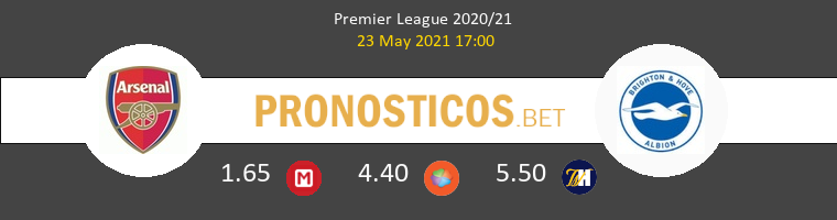 Arsenal vs Brighton & Hove Albion Pronostico (23 May 2021) 1