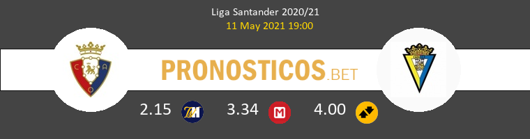 Osasuna vs Cádiz Pronostico (11 May 2021) 1
