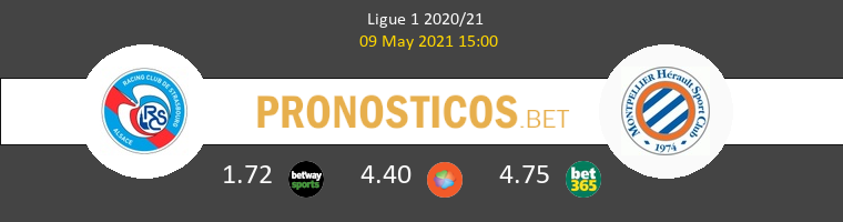 Strasbourg vs Montpellier Pronostico (9 May 2021) 1