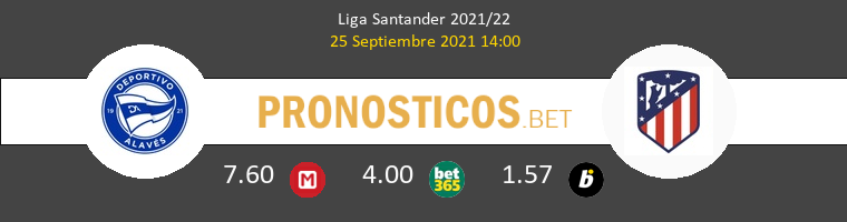 Alavés vs Atlético Pronostico (25 Sep 2021) 1