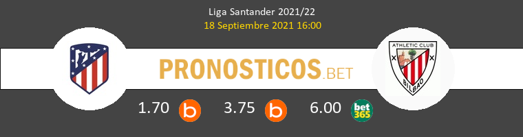 Atlético de Madrid vs Athletic de Bilbao Pronostico (18 Sep 2021) 1