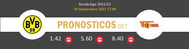 Borussia vs Union Berlin Pronostico (19 Sep 2021) 1