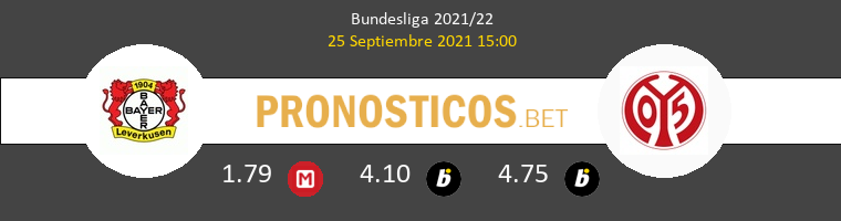 Leverkusen vs Mainz 05 Pronostico (25 Sep 2021) 1