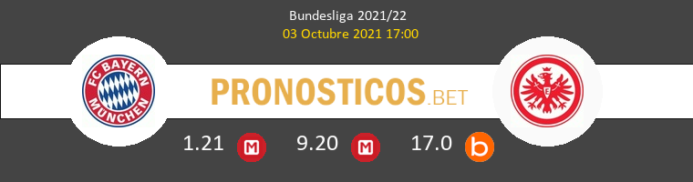 Bayern Munchen vs Eintracht Frankfurt Pronostico (3 Oct 2021) 1