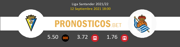 Cádiz vs Real Sociedad Pronostico (12 Sep 2021) 1