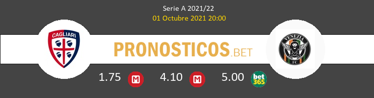 Cagliari vs Venezia Pronostico (1 Oct 2021) 1