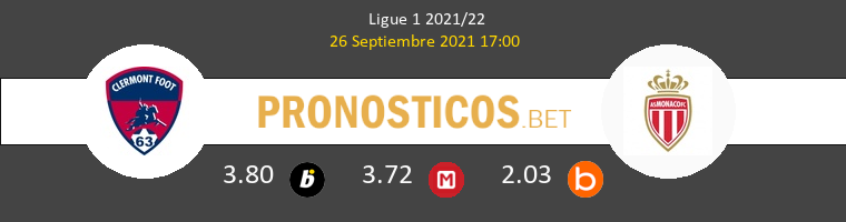 Clermont vs Monaco Pronostico (26 Sep 2021) 1