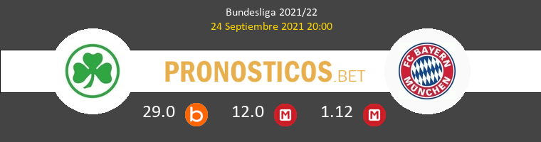 Greuther Fürth vs Bayern Munich Pronostico (24 Sep 2021) 1