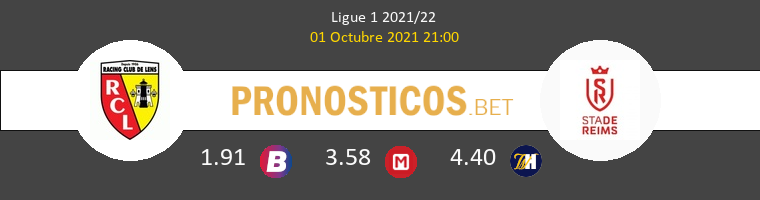 Lens vs Stade de Reims Pronostico (1 Oct 2021) 1