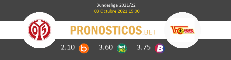 Mainz 05 vs Union Berlin Pronostico (3 Oct 2021) 1