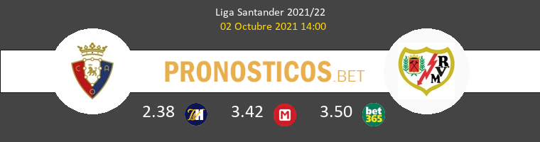 Osasuna vs Rayo Vallecano Pronostico (2 Oct 2021) 1