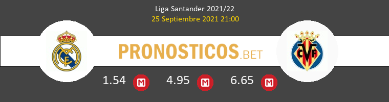 Real Madrid vs Villarreal Pronostico (25 Sep 2021) 1
