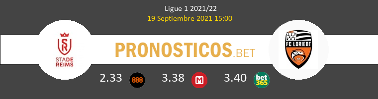 Reims vs Lorient Pronostico (19 Sep 2021) 1