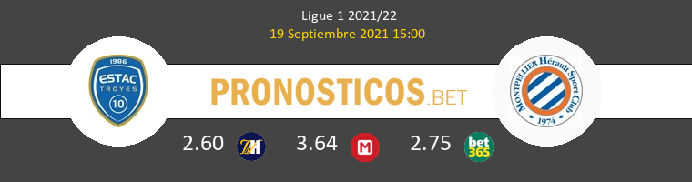 Troyes vs Montpellier Pronostico (19 Sep 2021) 1