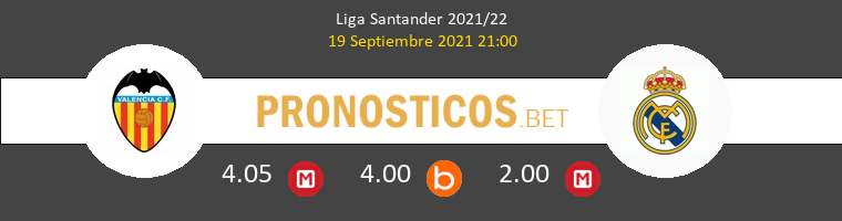 Valencia vs Real Madrid Pronostico (19 Sep 2021) 1