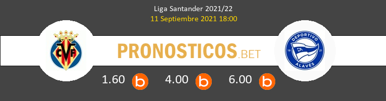 Villarreal vs Alavés Pronostico (11 Sep 2021) 1