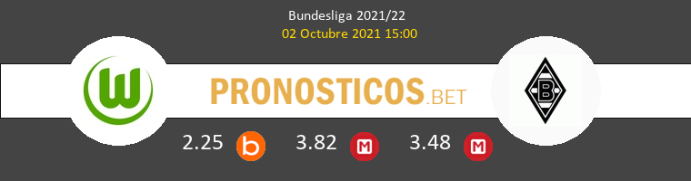 Wolfsburg vs B. Mönchengladbach Pronostico (2 Oct 2021) 1