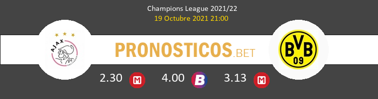 Ajax vs Borussia Dortmund Pronostico (19 Oct 2021) 1