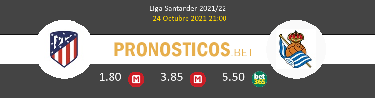Atlético vs Real Sociedad Pronostico (24 Oct 2021) 1