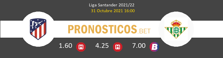Atlético de Madrid vs Real Betis Pronostico (31 Oct 2021) 1