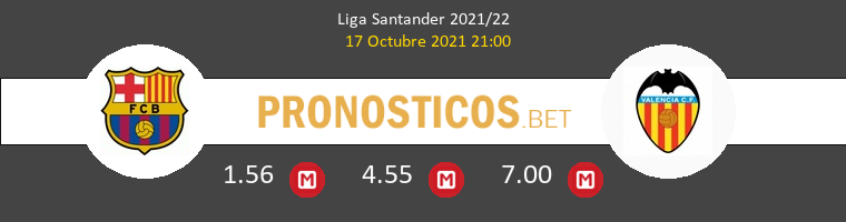 Barcelona vs Valencia Pronostico (17 Oct 2021) 1