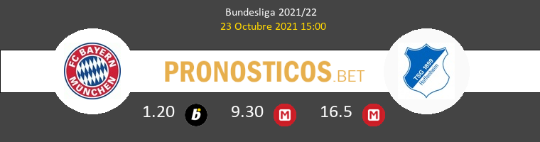 Bayern Munchen vs Hoffenheim Pronostico (23 Oct 2021) 1