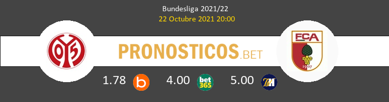 Mainz 05 vs FC Augsburgo Pronostico (22 Oct 2021) 1