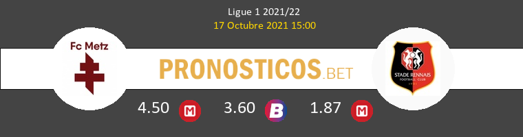 Metz vs Stade Rennais Pronostico (17 Oct 2021) 1