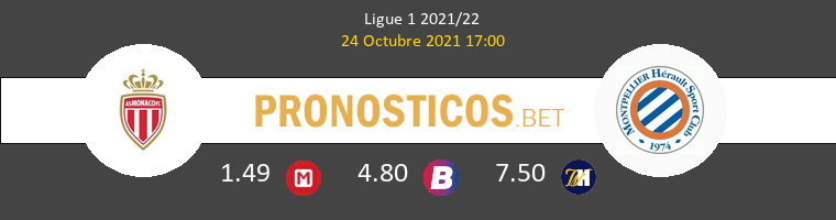 Monaco vs Montpellier Pronostico (24 Oct 2021) 1