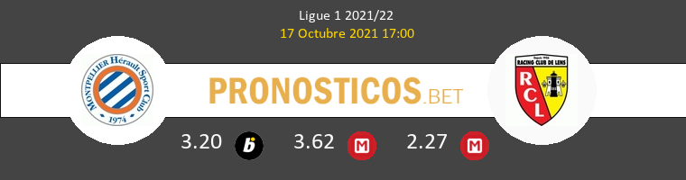 Montpellier vs Lens Pronostico (17 Oct 2021) 1