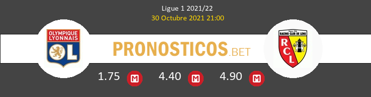 Olympique Lyonnais vs Lens Pronostico (30 Oct 2021) 1